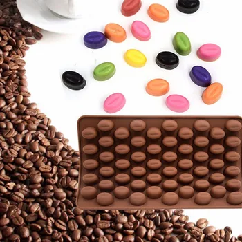 Coffee Bean-kujuline Chocolate Ice Cube Hallituse Käsitöö 55 Jää Sahtel Hallituse Jäätise Poole Viski Kokteil Külm Jook Köök Vahend