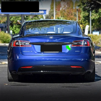 Auto Tagumine Pagasiruumi Tagaluugi Sisekujundus Kleebis Pagasiruumi Ukse Riba Katab Teenetemärgi süsinikkiust Välisilme Muutmise eest Tesla Model S