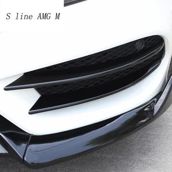 Carbon Fiber Stiilis Mercedes Benz C-Klassi W205 Eesmine Udutulelatern Grill Iluvõre Dekoratiivsed Katted Kleebised Auto Stiil Tarvikud