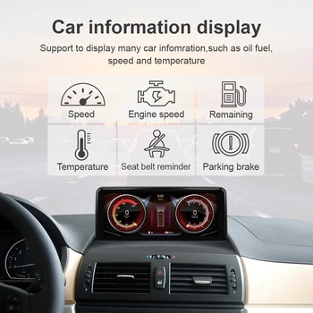Qualcomm Auto Multimeedia BMW X3 E83 Android 10.0 Autoradio Navigatsiooni GPS Stereo Headunit IPS 10.25 