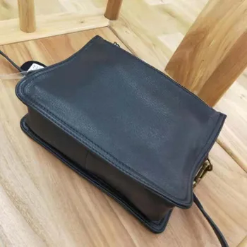 Väike-Multi Pocket Messenger Kott, Uus Vabaaja Ehtne Nahk Õlarihm Messenger Bag Klapp Rahakott Lihtne Stiil Crossbody Kotid