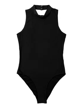 Naiste kogu Keha Õhuke Ujumistrikoo Päitsed Kaela Supelrõivad Kõrge Lõigatud Leotard Bodysuit Võimlemine Leotard Ujumine Ülikond Vann Riided