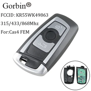 GORBIN 3Buttons Smart Remote Võti Fob BMW CAS4+ FEM 315/433/868Mhz BMW 1 2 3 4 5 6 7 Seeria X3 M2 KR55WK49863 auto võtmed