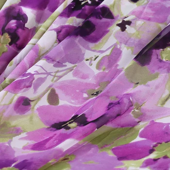 Värviline Print Silk Georgette Kangast Suvine Kleit 135cm lai 12Momme Moe riie DIY Õmblemine 2018 MÜÜK Uus KUUM