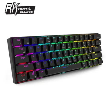 Royal Kludge RK61 Ergonoomiline Klaviatuur Bluetooth Dual Mode 60%RGB Valguse Mehaaniline Mängude Keyboardfor Sülearvuti, Tahvelarvuti