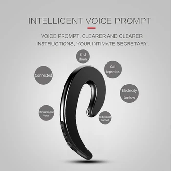 Uus Bluetooth Peakomplekt Luu juhtivus Valutu Bluetooth Kõrvaklapid, Käed-vaba Kõrvaklappide Mini Wireless täiesti uued Kõrvaklapid Koos Mikrofoniga
