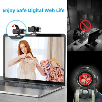 Essager C3 1080P Full HD Webcam veebikaamera PC-Arvuti Sülearvuti USB veebikaamera Koos Mikrofoniga, Autofookus WebCamera Youtube'
