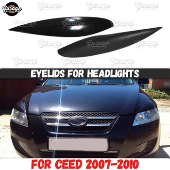 Silmalaugude jaoks pesuseade jaoks Kia Ceed 2007-2010 ABS plastikust padjad cilia kulmud hõlmab sisekujundus tarvikud tuning car styling
