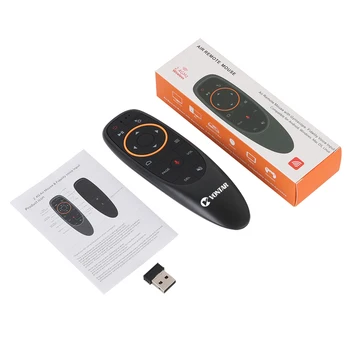 Smart Voice remote Mini 2.4 G Traadita Õhu Hiirt, G10S koos Gyro Kaugseire (Remote Control Taustavalgustusega Android tv box H96 x96 max