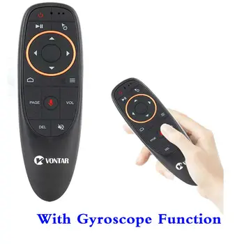 Smart Voice remote Mini 2.4 G Traadita Õhu Hiirt, G10S koos Gyro Kaugseire (Remote Control Taustavalgustusega Android tv box H96 x96 max