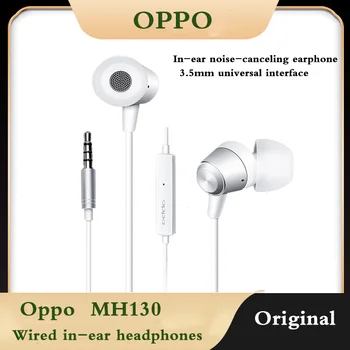 2020 Oppo MH130-1-kõrva müra tühistamine kõrvaklapid 3,5 mm universaalne liides, kolm liiki kõrvatropid on vabatahtlik