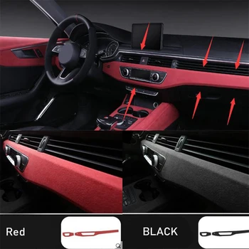 DNHFC Suede nahast Center Console kate Audi A4 (B9 LHD 2017 2018 2019 Auto Tarvikud