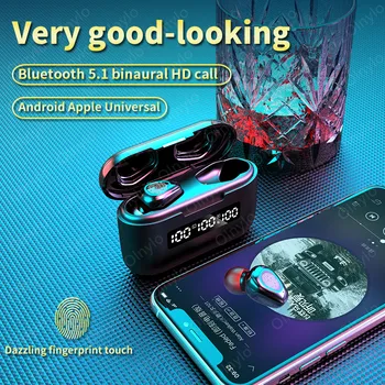 Ekraan Kõrvaklapid LED Võimsus Sport Bluetooth 5.1 iphone 12 pro max Kõrvaklapid 3500mAh Traadita Kõrvaklapid Touch Control Earbuds