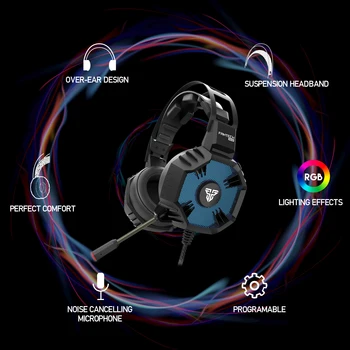 FANTECH HG21 Gaming Headset 7.1 Surround Heli, Juhtmega Peakomplekt Lai Heli Valdkonnas Ja Kõrvaklapid Koos Mikrofoni Jaoks NS VAHETADA PC