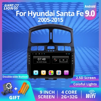 2din Android 9.0 Auto Raadio Hyundai Santa Fe 2005-Auto Multimeedia Video Mängija, Gps Navigatsioon, Raadio Mängija 2din Raadio