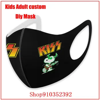 Bänd Kiss Muusikaline DIY masque de kaitse lavable pestav korduvkasutatavad näo mask lapsed Ei ole anti-virus Puuvill Nägu Suu Mask
