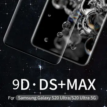NILLKIN DS+ MAX 9D täielikult kaetud Karastatud Klaas Samsung Galaxy S20 Ultra/S20 Ultra 5G Täis Kumer Klaas Ekraani Kaitsekile