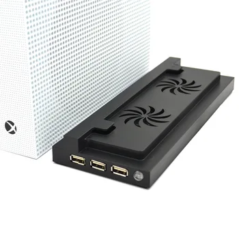 Vertikaalne Seista Dual jahutusventilaator Xbox üks S/Slim 3 USB-Porti Hub Vertial Jahutus Alus/Dock Xbox üks S Mängukonsool