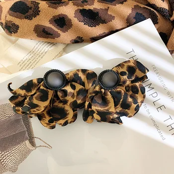 Leopard printida kõrvarõngad uus stiil, retro ööklubi liialdatud suur riie fashion kõrvarõngad naistele