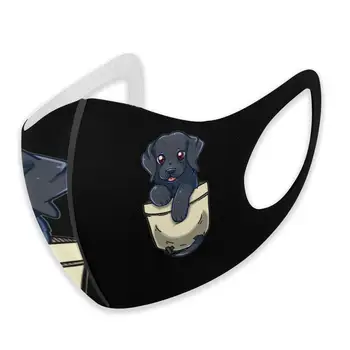 Must Lab Must Labrador, Koer Blacklab Retriiver Armas Tasku Tasku DogTechrapockets DIY mood mask lapiga näomaskid kaitsev