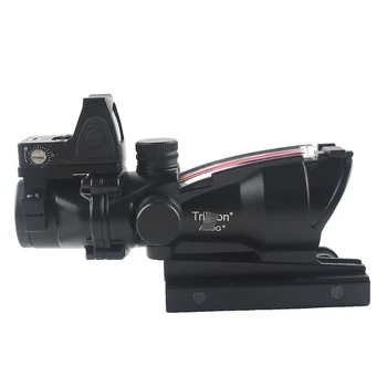 Taktikaline 4X32 Optika Reguleerimisala Reaalne Fiiberoptika Grenn Red Dot Silmist Valgustatud Söövitatud Reticle Jahindus Riflescope Vaatamisväärsused