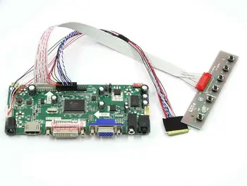 Yqwsyxl Control Board Monitor Komplekt LP156WH4-TLC1 LP156WH4 TLC1 HDMI + DVI + VGA LCD LED ekraan Töötleja Juhatuse Juhi
