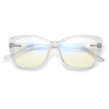 Peekaboo tr90 arvuti prillid anti siniste silmade kaitse must läbipaistev cat eye prillid retsepti naine atsetaat