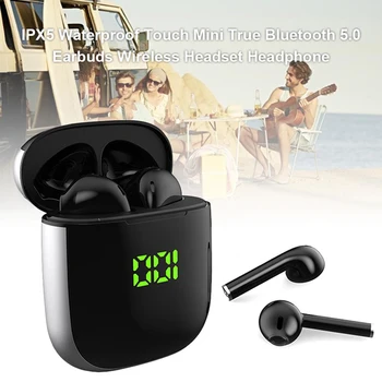 TWS Bluetooth Kõrvaklapid Juhtmeta Kõrvaklappide 5.0 Bluetooth Stereo Bass LED-Ekraan, Traadita Kõrvaklapid HD Mikrofon Telefon