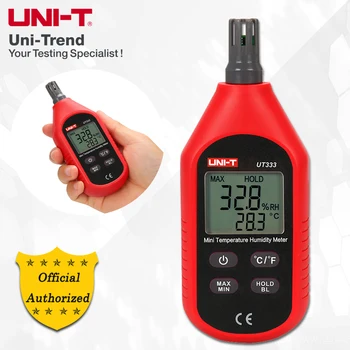 ÜHIK UT333/UT333BT Mini Temperatuur Niiskus Meeter; Tööstuslikud/Home Hygrometer, LCD Taustvalgustus, Madal Aku Tähis