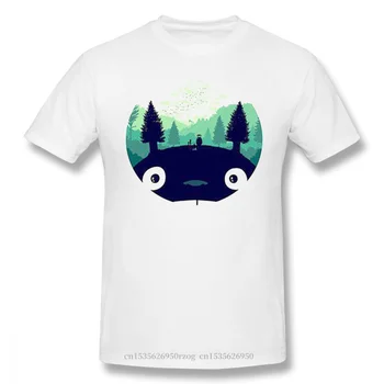 Tororo Myneighbour Prindi Puuvillane T-Särk Totoro Animeeritud Fantaasiafilmide Meeste Fashion Streetwear