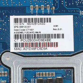 PAILIANG Sülearvuti emaplaadi HP 1000 CQ45 HM76 HD6470M ARVUTI Emaplaadi 685108-001 685108-601 6050A2493101-MB-A02 tesed DDR3