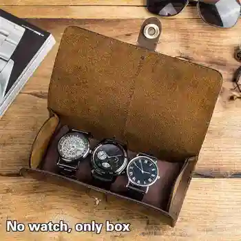 Vaadata Rulli Display Box Nahast Reisi Watch Juhul Käekellad Storage Pouch