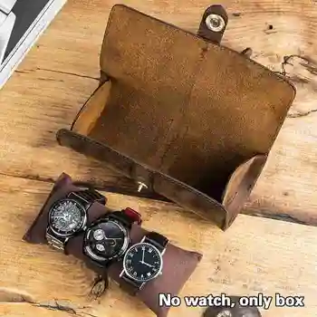 Vaadata Rulli Display Box Nahast Reisi Watch Juhul Käekellad Storage Pouch
