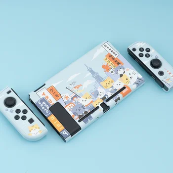 Geekshare Nintendo Lüliti Osaka Kassid Disain Karpi Armas Haldjas Liiga Kõvakaaneline Tagasi Girp Kest Nintend Lüliti