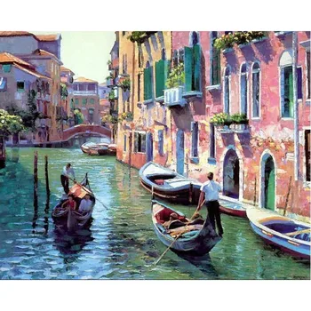 SELILALI DIY Ilu Veneetsia Maali Numbrid Maastiku Handpainted Õli Maal Kodus Seina Art Lõuend Maali Kunst