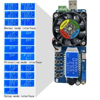 25W/35W Patarei tester Pidev praegune elektroonilise laadida USB power detektor reguleeritav takisti