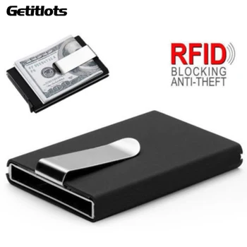Disainer Metal Card Rahakoti Äri Krediidi ID-Kaardi Hoidik, Uus RFID Kaarte Rahakoti Automaatne Pop-up Raha Clip-Kaardi puhul Isane