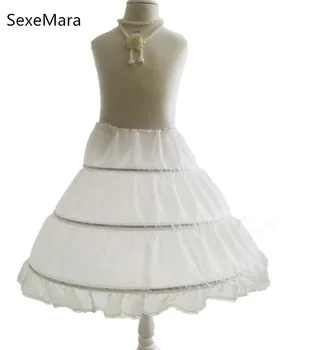 Valge 3 Kõvadele Cancan Laste Poiss Kleit Occurence Petticoat Crinoline Underskirt Pulm Tarvikud Lille Tüdrukute Kleidid