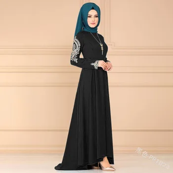 Elegantne Moslemi Prindi Täis Kleit Abaya Õhtul Vestidos Kampsun, Kimono Pikk Rüü Hommikumantlid Jubah Lähis-Ida Eid Ramadaani Islami