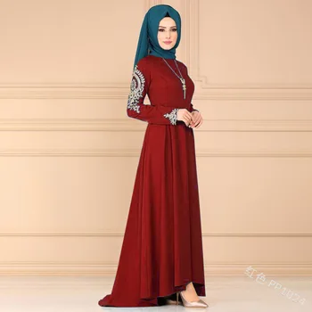 Elegantne Moslemi Prindi Täis Kleit Abaya Õhtul Vestidos Kampsun, Kimono Pikk Rüü Hommikumantlid Jubah Lähis-Ida Eid Ramadaani Islami