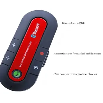 Uus Bluetooth Handsfree autokomplekt Juhtmevaba Bluetooth Kõlar, Telefoni, MP3-Pleieri päikesesirm Clip Valjuhääldi koos autolaadija