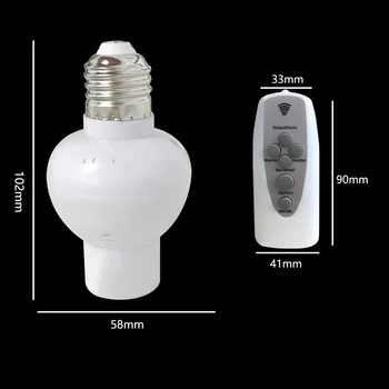 Wireless Remote Control Lamp Omanik Juhitava E26 E27 Pesa 220V Pirn LED Night Light with timer