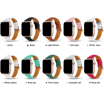 Naturaalsest Nahast rihm apple watch band 44mm 40mm 42mm 38mm iwatch käevõru seeria 5 4 3 2 1 käevõru watchband Tarvikud