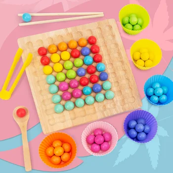 Värvitoon Sobitamine Kasti Clip Rant Likvideerimise Rant Montessori Varase Õppe Lasteaed Lauamäng Hariduslik Mänguasi