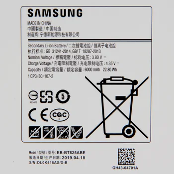 Samsung Originaal EB-BT825ABE Aku Samsung Galaxy Tab S3 TabS3 SM-T825C T825C Asendamine Tablett Aku 6000mAh