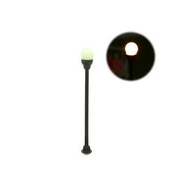 100tk 6.2 cm Diorama Skaala Mudel Tänaval Valgus Mänguasjad Arhitektuur Musta Lamppost Aed Lamp Mudel Rong Andscape Paigutus Komplektid