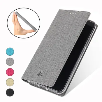 Näiteks LG G8S ThinQ Puhul LG G8 ThinQ Shell Luksus Automaatne Magnet Kanga Tekstuur PU Nahast Flip Book Cover Juhul