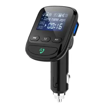 Auto Laadija, Hands-free FM Saatja, Bluetooth Car Kit LCD MP3 Mängija Auto sigaretisüütaja Laadija QC3.0 Kiire Laadimine
