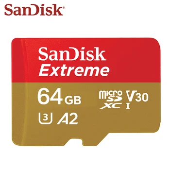 Sandisk 128GB Mikro-SD-Kaardi hulgi-64GB A2 A1 U3 SDXC-Kaardi Mini Mälukaart v30 eluviis kodukinosüsteemid 32GB Flash Card 5+1