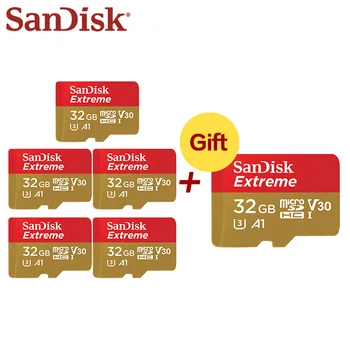 Sandisk 128GB Mikro-SD-Kaardi hulgi-64GB A2 A1 U3 SDXC-Kaardi Mini Mälukaart v30 eluviis kodukinosüsteemid 32GB Flash Card 5+1